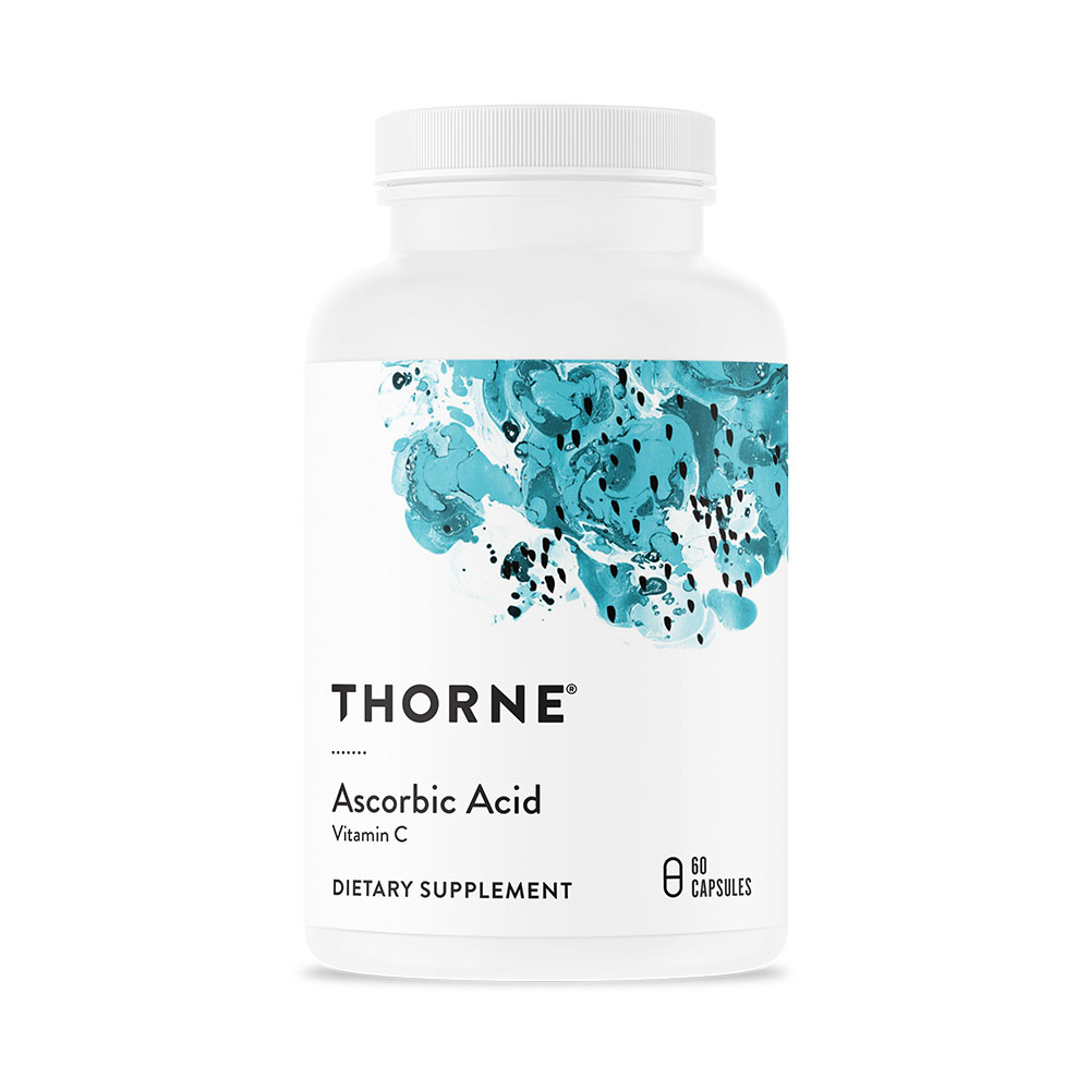 Thorne Ascorbic Acid kapslar (1 g) (NSF) 60 kapslar