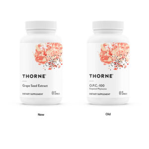 Thorne Grape Seed Extract (tidigare O.P.C.-100 (100 mg pyknogenoler)) 60 kapslar 2